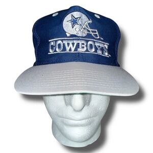 Vintage Dallas Cowboys Hat Eastport NFL Front Row Snapback 6 Panel Cap